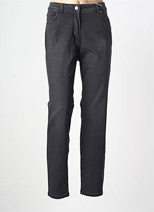 Jeans coupe slim taille basse taille basse noir BASLER femme