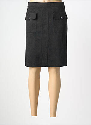 Jupe mi-longue coupe droite noir JOSEPH RIBKOFF femme