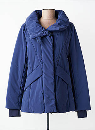 Doudoune manches longues a capuche bleu CREENSTONE femme