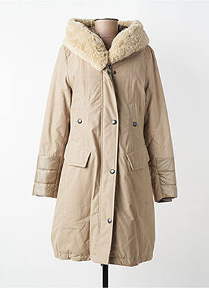 Parka manches longues a capuche beige CREENSTONE femme