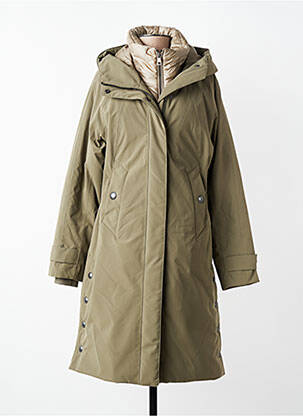 Parka manches longues a capuche vert CREENSTONE femme