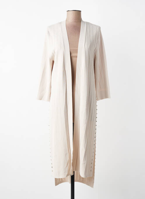 Gilet manches longues manches longues beige JOSEPH RIBKOFF femme