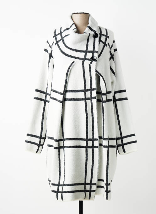 Gilet manches longues fermeture boutonnée sur le devant blanc JOSEPH RIBKOFF femme