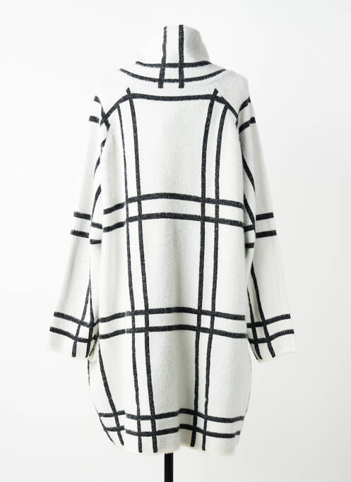 Gilet manches longues fermeture boutonnée sur le devant blanc JOSEPH RIBKOFF femme