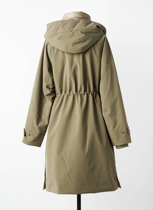 Parka manches longues a capuche vert CREENSTONE femme