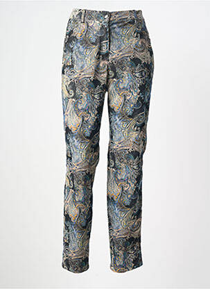 Pantalon slim stretch taille normale bleu ADELINA BY SCHEITER femme