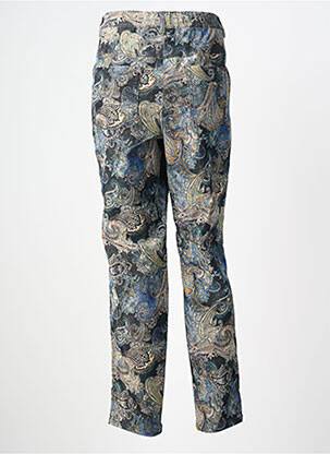 Pantalon slim stretch taille normale bleu ADELINA BY SCHEITER femme
