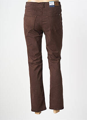 Jeans coupe slim stretch taille normale marron fonce GARDEUR femme