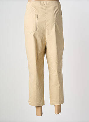 Pantacourt stretch taille normale beige ADELINA BY SCHEITER femme