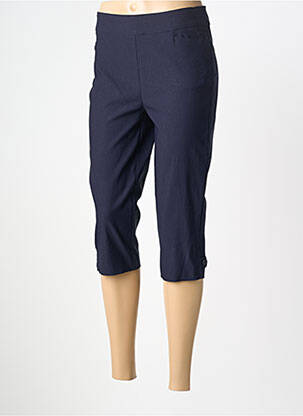 Corsaire taille élastique taille normale bleu JOSEPH RIBKOFF femme