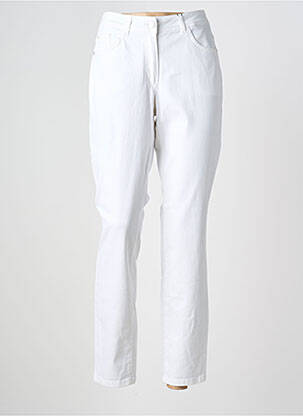 Jeans coupe slim stretch taille normale blanc BASLER femme