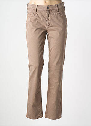 Jeans coupe slim stretch taille normale marron GARDEUR femme