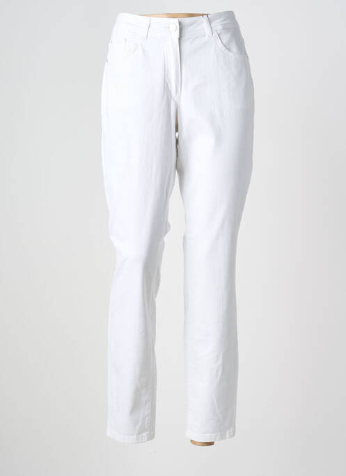 Jeans coupe slim stretch taille normale blanc BASLER femme