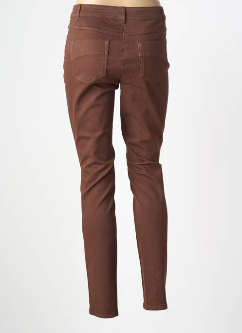 Jeans coupe slim stretch taille normale marron BASLER femme