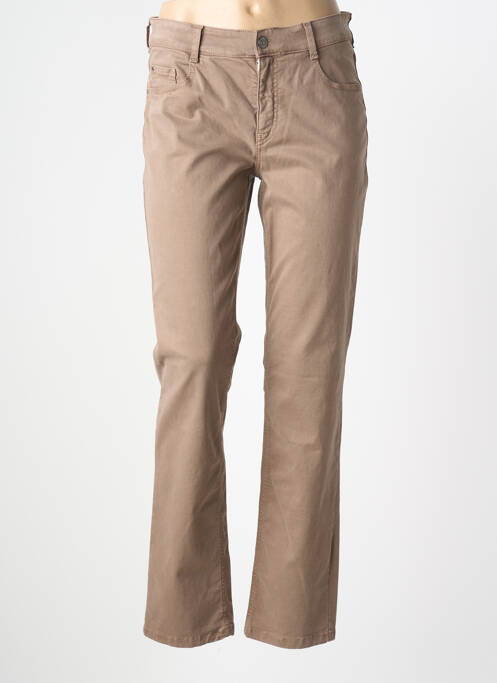 Jeans coupe slim stretch taille normale marron GARDEUR femme