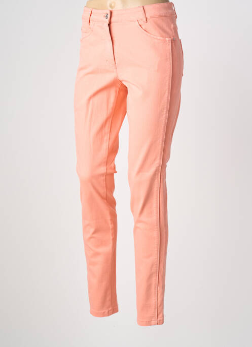 Jeans coupe slim stretch taille normale orange BASLER femme