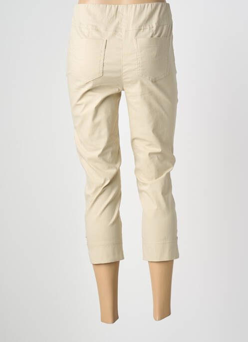 Pantacourt taille élastique taille normale beige ADELINA BY SCHEITER femme