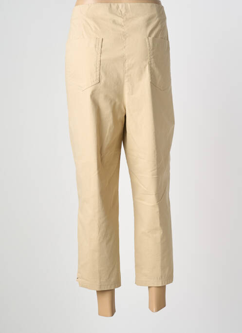 Pantacourt stretch taille normale beige ADELINA BY SCHEITER femme