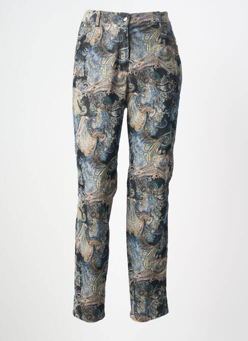 Pantalon slim stretch taille normale bleu ADELINA BY SCHEITER femme