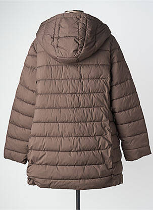Doudoune poches a capuche marron ELENA MIRO femme
