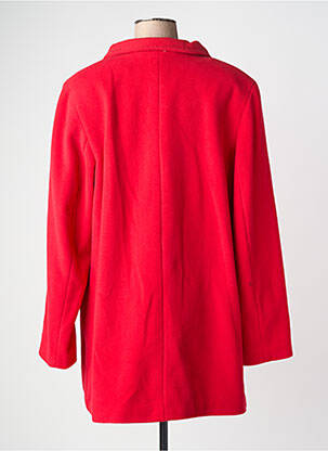 Manteau long coupe droite sans capuche rouge BASLER femme