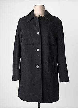 Manteau long coupe droite sans capuche noir BASLER femme