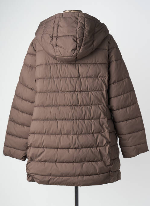 Doudoune poches a capuche marron ELENA MIRO femme