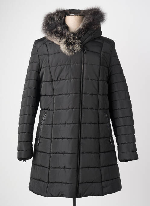 Doudoune poches a capuche noir L'UNIVERS DU LUXE femme