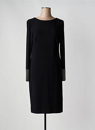 Robe mi-longue manches longues manches longues noir JOSEPH RIBKOFF femme