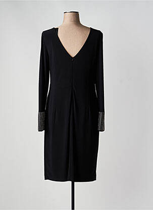Robe mi-longue manches longues manches longues noir JOSEPH RIBKOFF femme