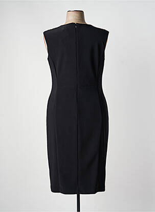 Robe mi-longue imprimé fantaisie sans manche noir JOSEPH RIBKOFF femme