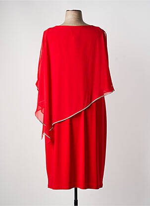 Robe mi-longue manches courtes manches courtes rouge JOSEPH RIBKOFF femme