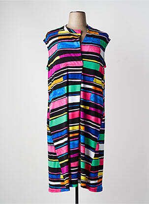 Robe mi-longue manches courtes manches courtes bleu JOSEPH RIBKOFF femme