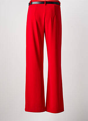 Pantalon droit stretch taille normale rouge JOSEPH RIBKOFF femme