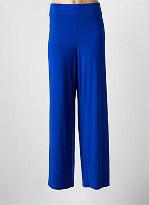 Pantalon large tissage popeline taille normale bleu JOSEPH RIBKOFF femme