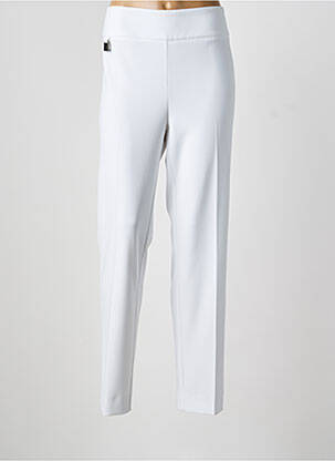 Pantalon large tissage popeline taille normale blanc JOSEPH RIBKOFF femme