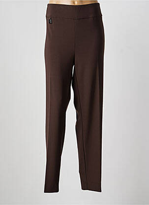 Pantalon large tissage popeline taille normale marron JOSEPH RIBKOFF femme