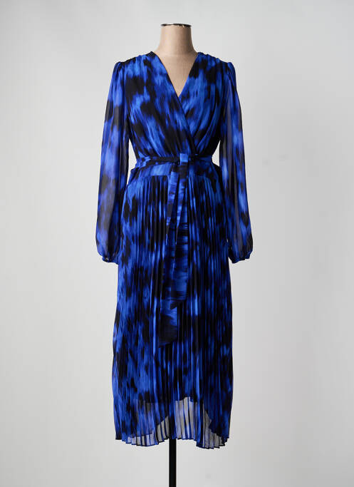 Robe longue manches longues manches longues bleu JOSEPH RIBKOFF femme