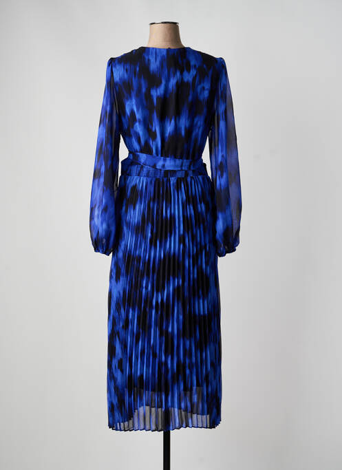 Robe longue manches longues manches longues bleu JOSEPH RIBKOFF femme