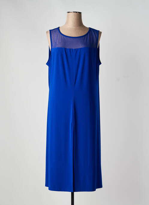 Tunique sans manche coupe fluide bleu JOSEPH RIBKOFF femme