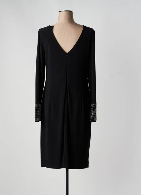 Robe mi-longue manches longues manches longues noir JOSEPH RIBKOFF femme