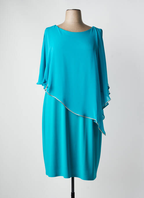 Robe mi-longue manches courtes manches courtes bleu JOSEPH RIBKOFF femme
