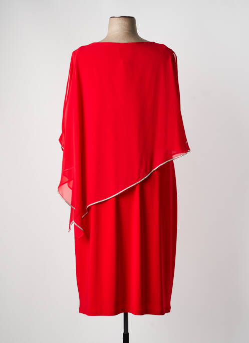 Robe mi-longue manches courtes manches courtes rouge JOSEPH RIBKOFF femme