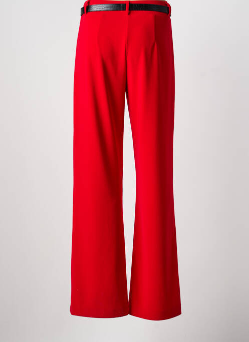 Pantalon droit stretch taille normale rouge JOSEPH RIBKOFF femme