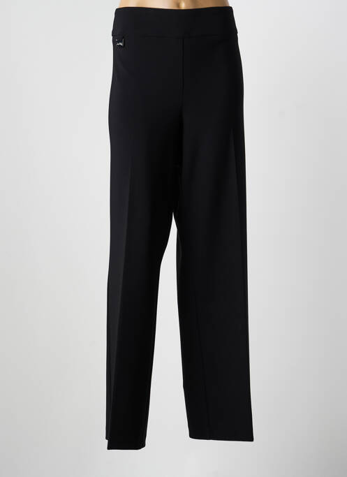 Pantalon large tissage popeline taille normale noir JOSEPH RIBKOFF femme