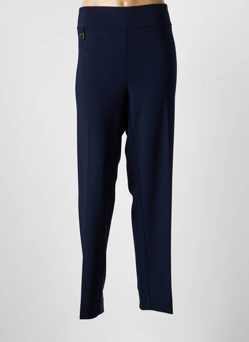 Pantalon large tissage popeline taille normale bleu JOSEPH RIBKOFF femme