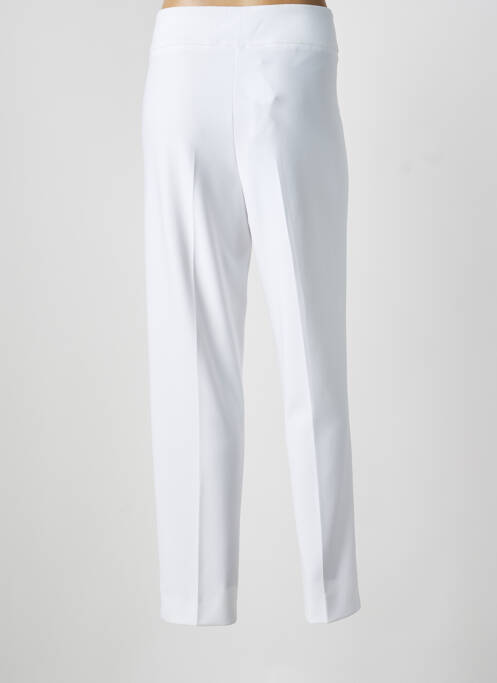 Pantalon large tissage popeline taille normale blanc JOSEPH RIBKOFF femme