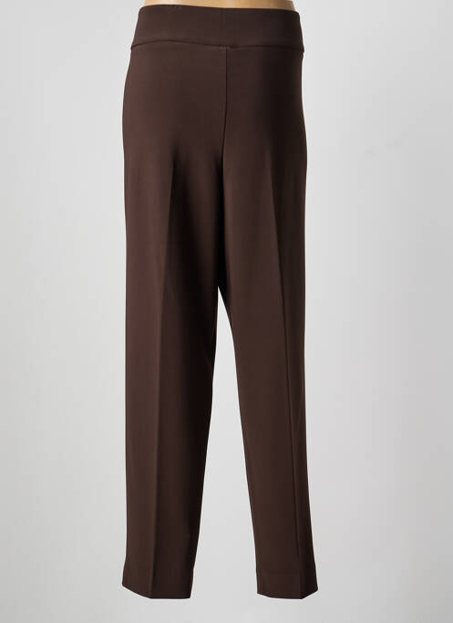 Pantalon large tissage popeline taille normale marron JOSEPH RIBKOFF femme
