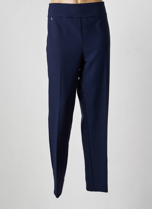 Pantalon droit stretch taille normale bleu JOSEPH RIBKOFF femme