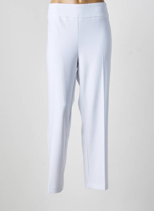 Pantalon droit stretch taille normale blanc JOSEPH RIBKOFF femme